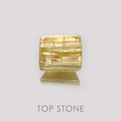 タイチンルチルクォーツ ブラジル産 ルース 3.1ct[21019177]9.9×8.3mm前後