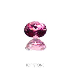 マラヤガーネット(宝石名ガーネット)タンザニア産 0.81ct 識別済[220113837]5.9x4.5mm前後