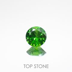 デマントイドガーネット(宝石名デマントイド・ガーネット) ロシア産 0.147ct ソ付(彩珠)[210712086]3.1×3.1mm前後