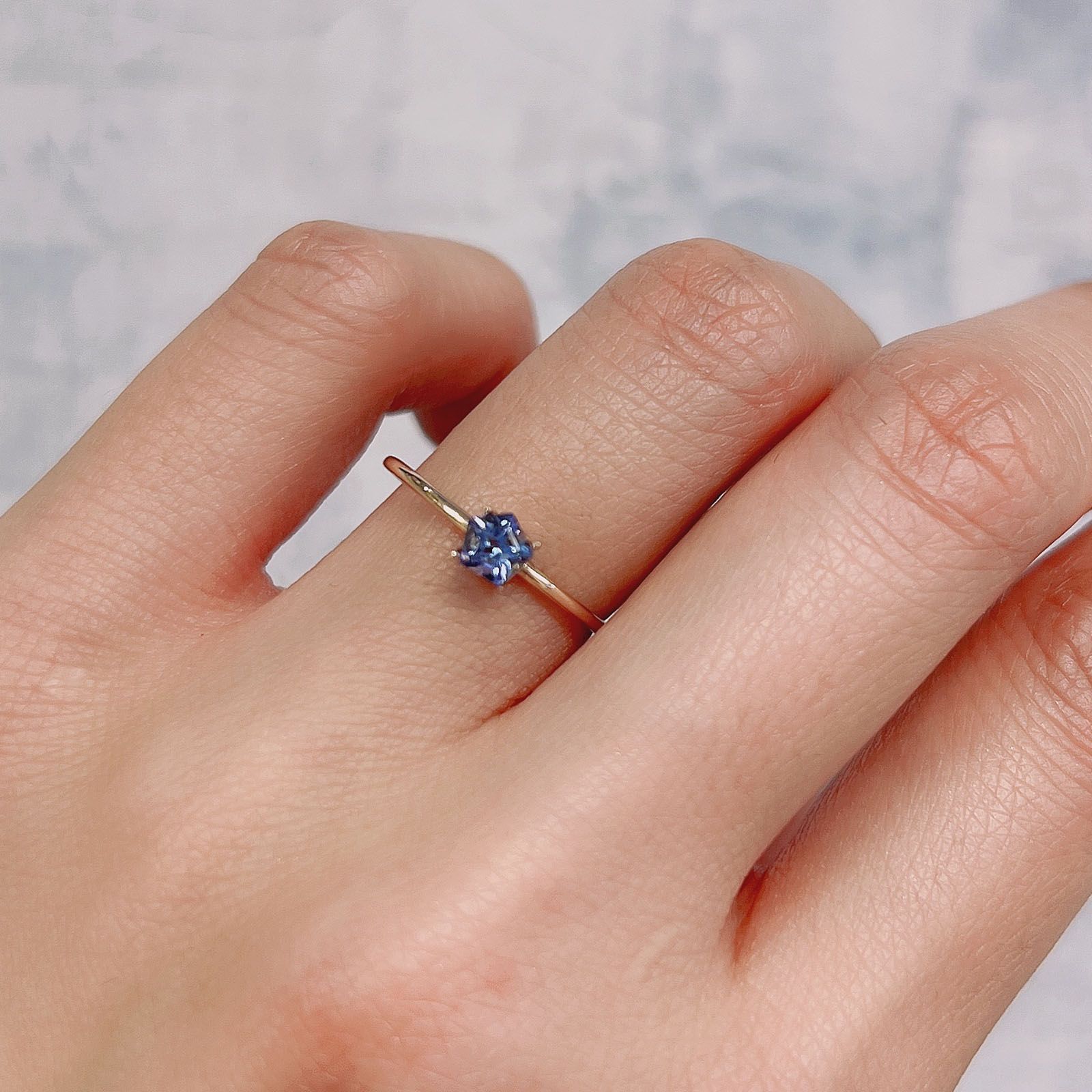 ◇ペンタゴンカット◇タンザナイト(宝石名タンザナイト)タンザニア産 0.27ct 識別済[220113850]4.1x4.3mm前後