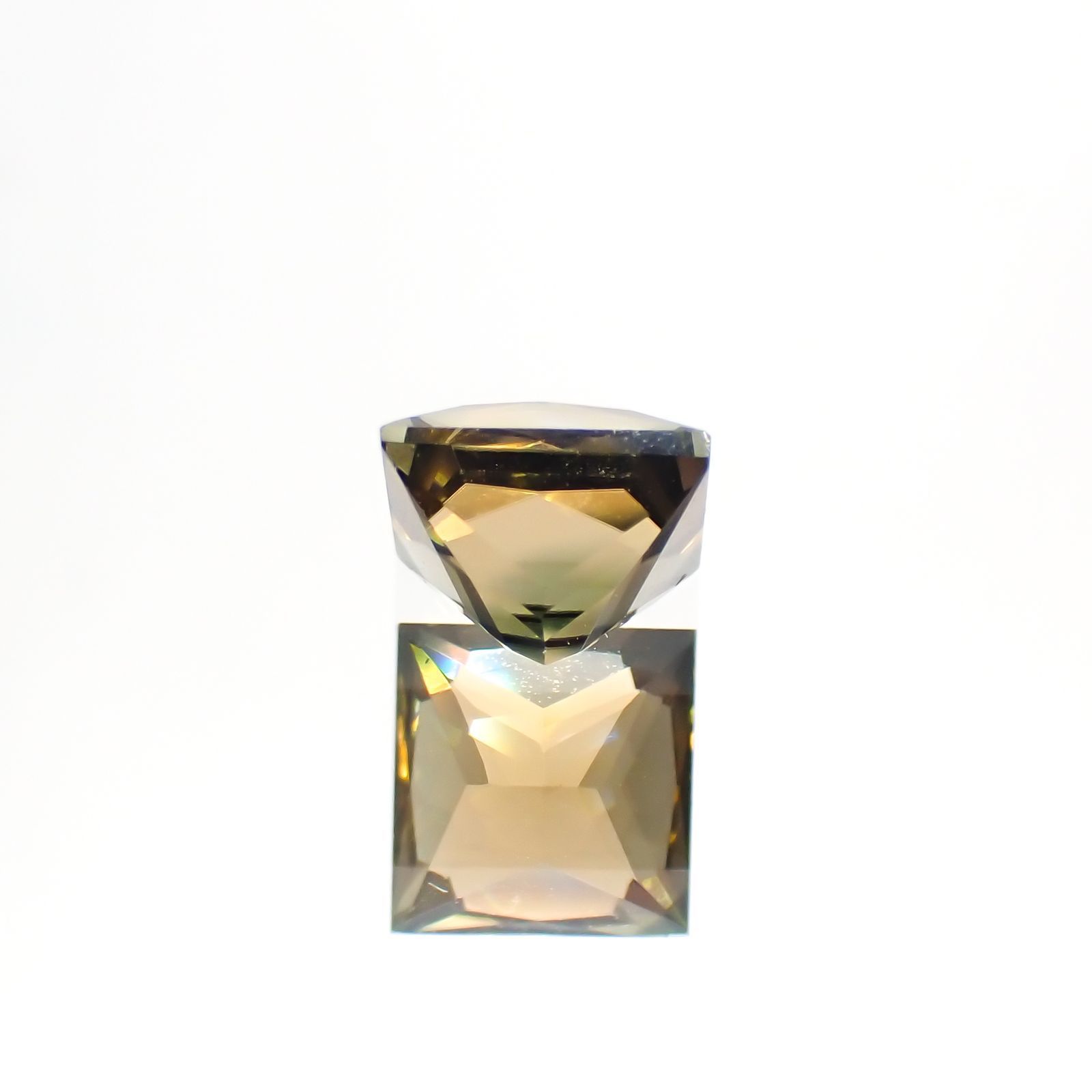 ◇プリンセスカット◇オレンジトルマリン(宝石名トルマリン)ブラジル産 1.32ct 識別済[231225191]6x6mm前後