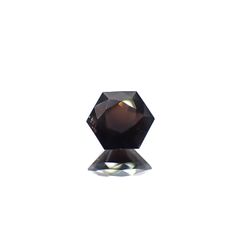◇ヘキサゴンカット◇モリオン チベット産 1.40ct[240427362]7.1x7.1mm前後