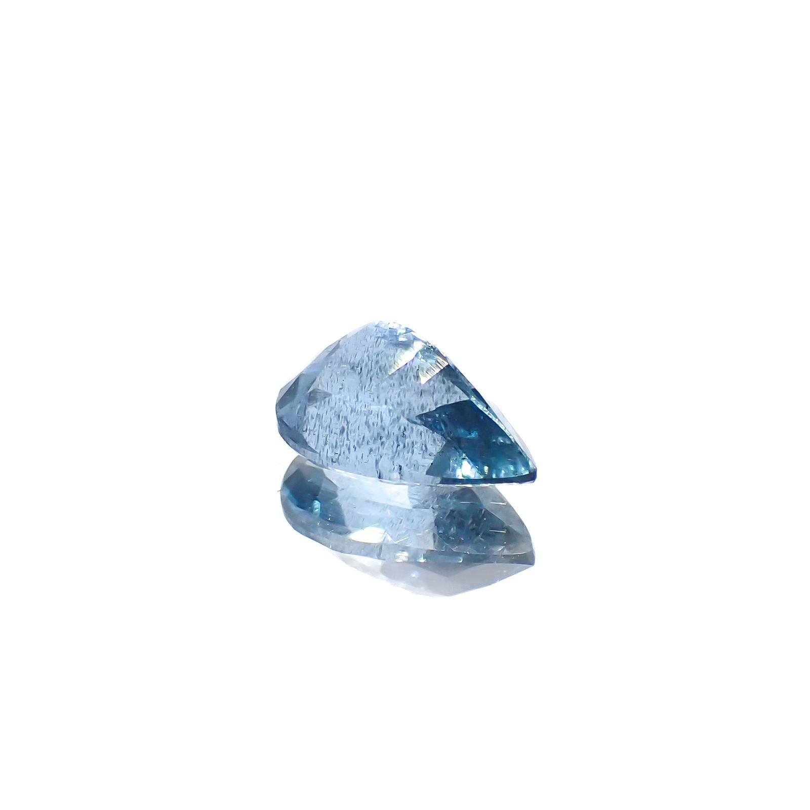 アクアマリン サンタマリアカラー マダガスカル産 1.17ct[240326971]8.8x5.9mm前後