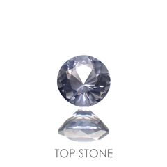 グレイッシュブルースピネル(宝石名スピネル)ビルマ/マダガスカル産 0.32ct 識別済[220817437]4.1x4.1mm前後