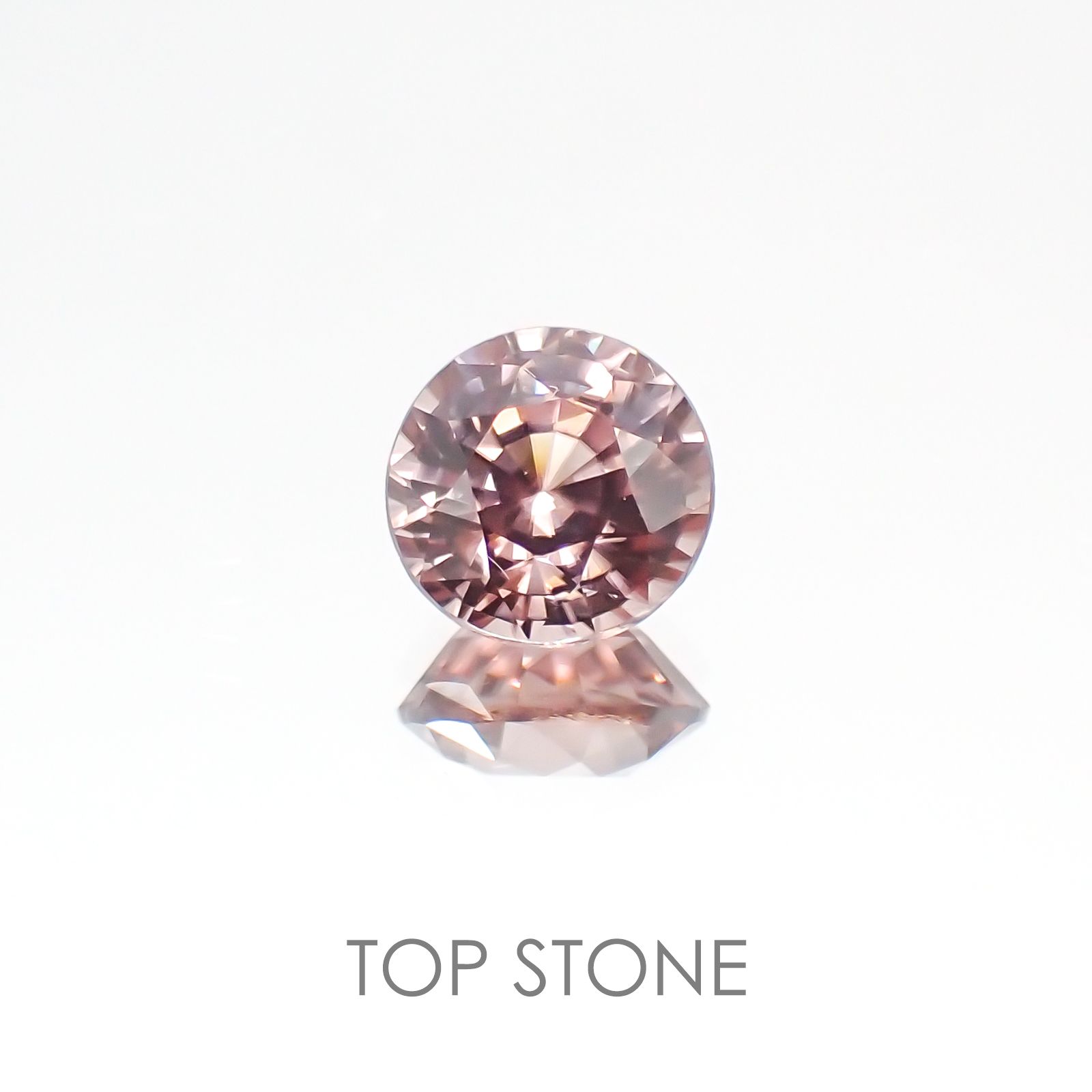 ピンクジルコン スリランカ,カンボジア産 ルース 1.78ct[20128056]6.8×6.8mm前後