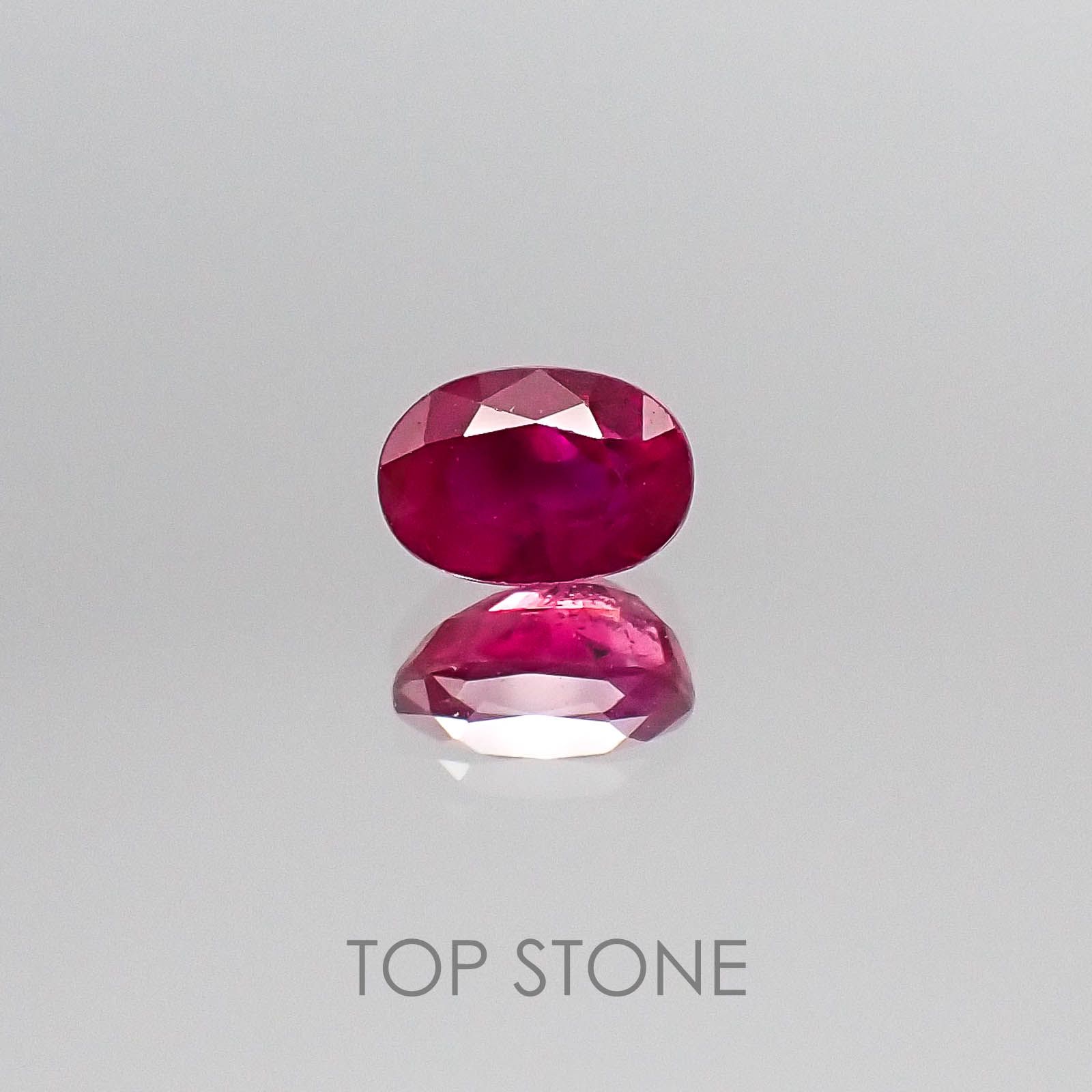 ルビー ビルマ産 ルース 0.83ct[20052365]6×4.1mm前後