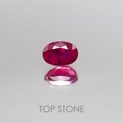 ルビー ビルマ産 ルース 0.83ct[20052365]6×4.1mm前後
