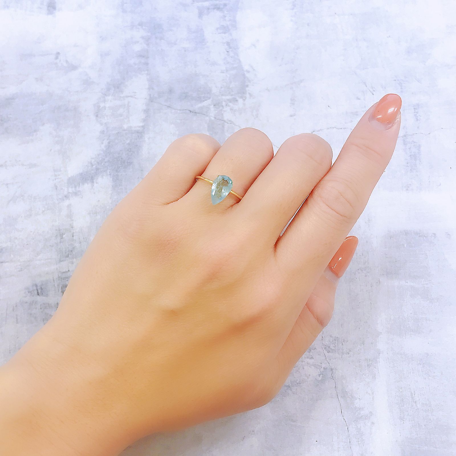 ユークレース(宝石名ブルー・ユークレース)コロンビア産 1.638ct ソ付(彩珠)[221018854]10.7x6.3mm前後