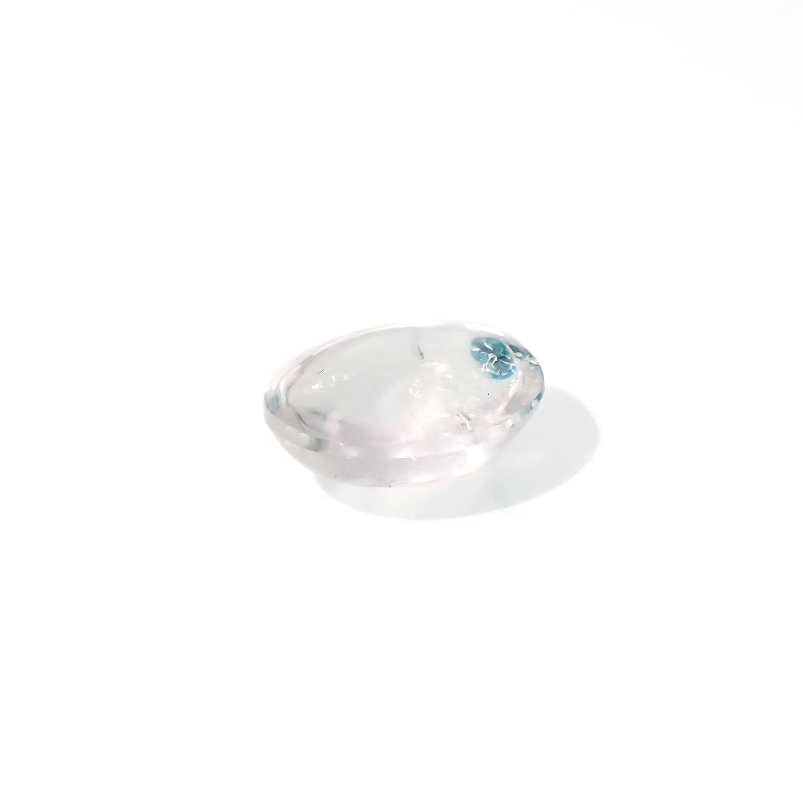 パライバクォーツ(宝石名ギラライト イン クォーツ)ブラジル産 1.68ct 識別済[231024036]8.7x7mm前後