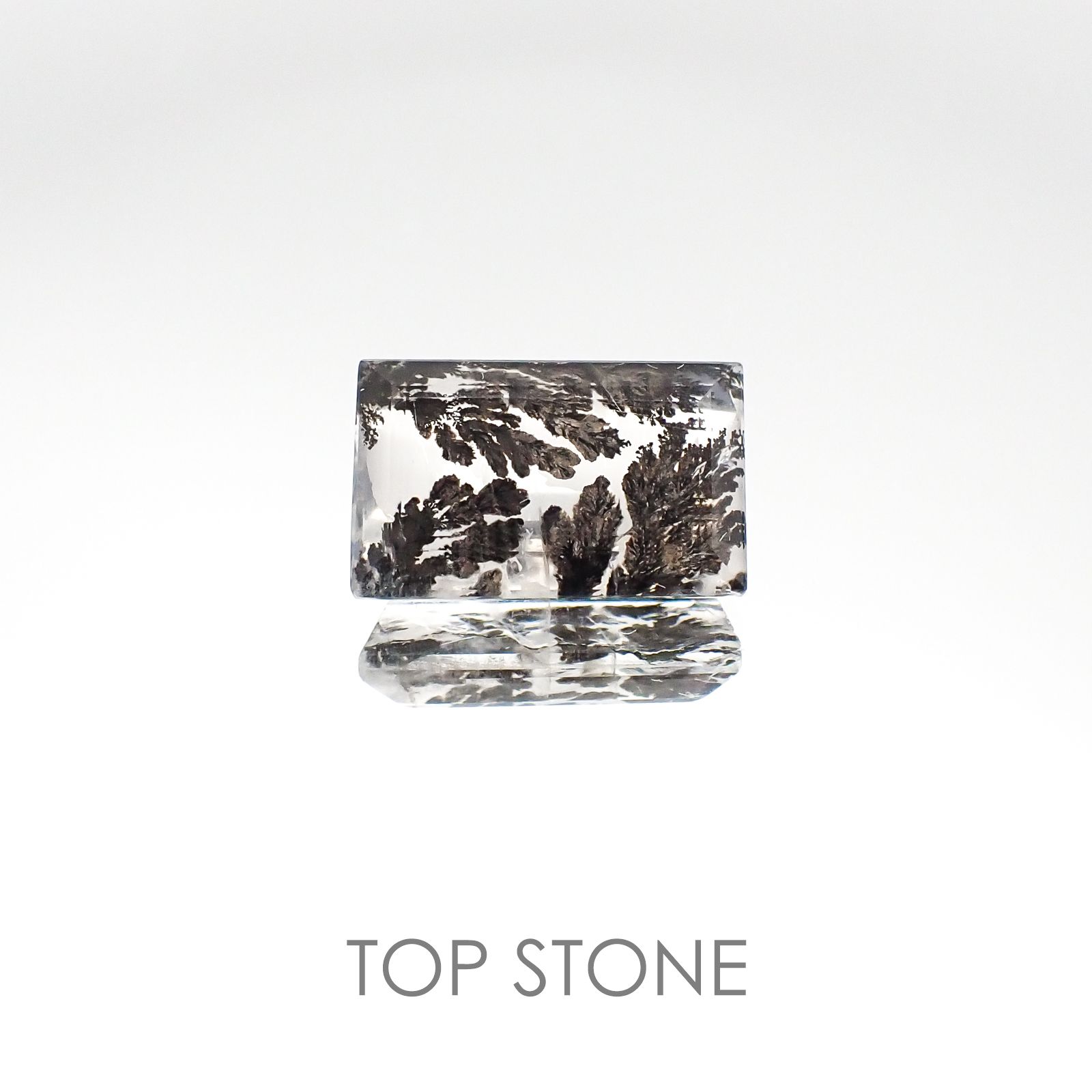 デンドリチッククォーツ ブラジル産 ルース 5.38ct[20084945]13.4×8.2mm前後
