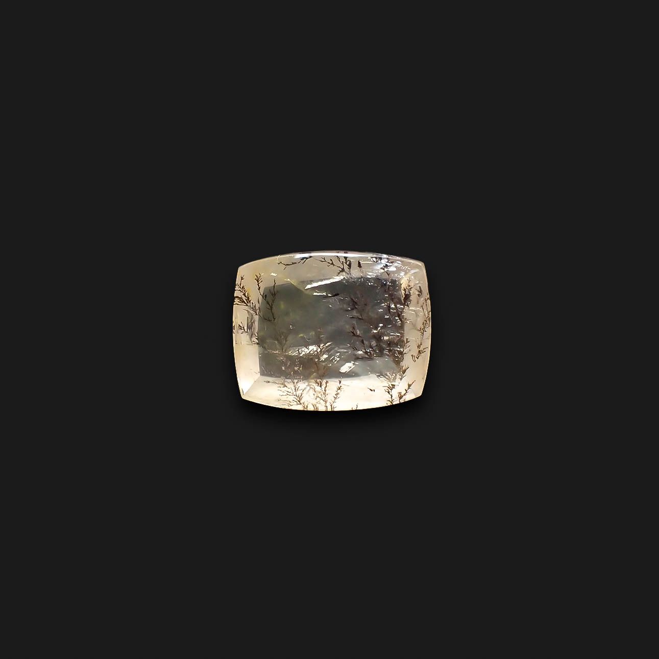 デンドリチッククォーツ ブラジル産 8.33ct[230823241]12.6x15.6mm前後