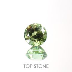 ミントトルマリン(宝石名グリーン・トルマリン) アフガニスタン産 0.51ct 識別済[211013613]5×4.9mm前後