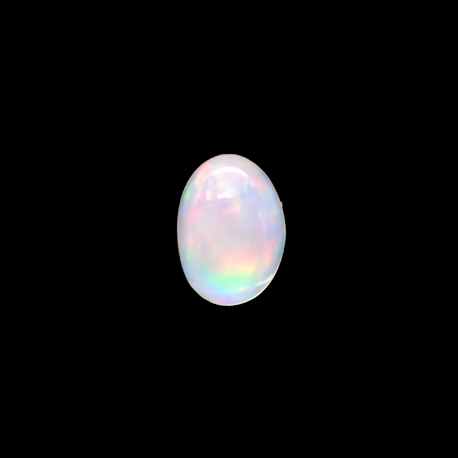 メキシコオパール(宝石名オパール) メキシコ産 ソ付(彩珠) 1.488ct / 7.9x5.9mm前後 [210712133]