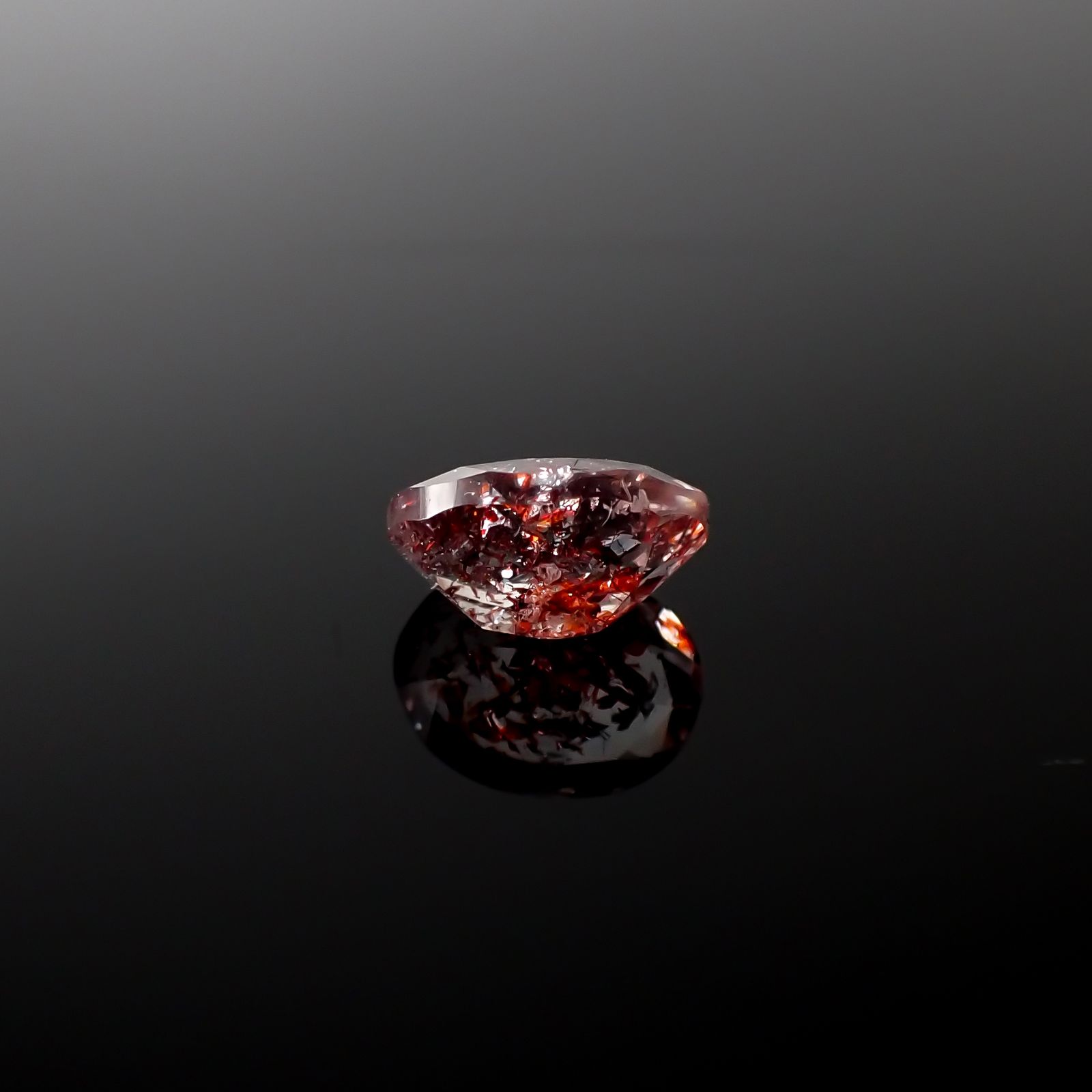 ファイヤークォーツ ナイジェリア産 1.23ct[240326718]8.1x6.1mm前後