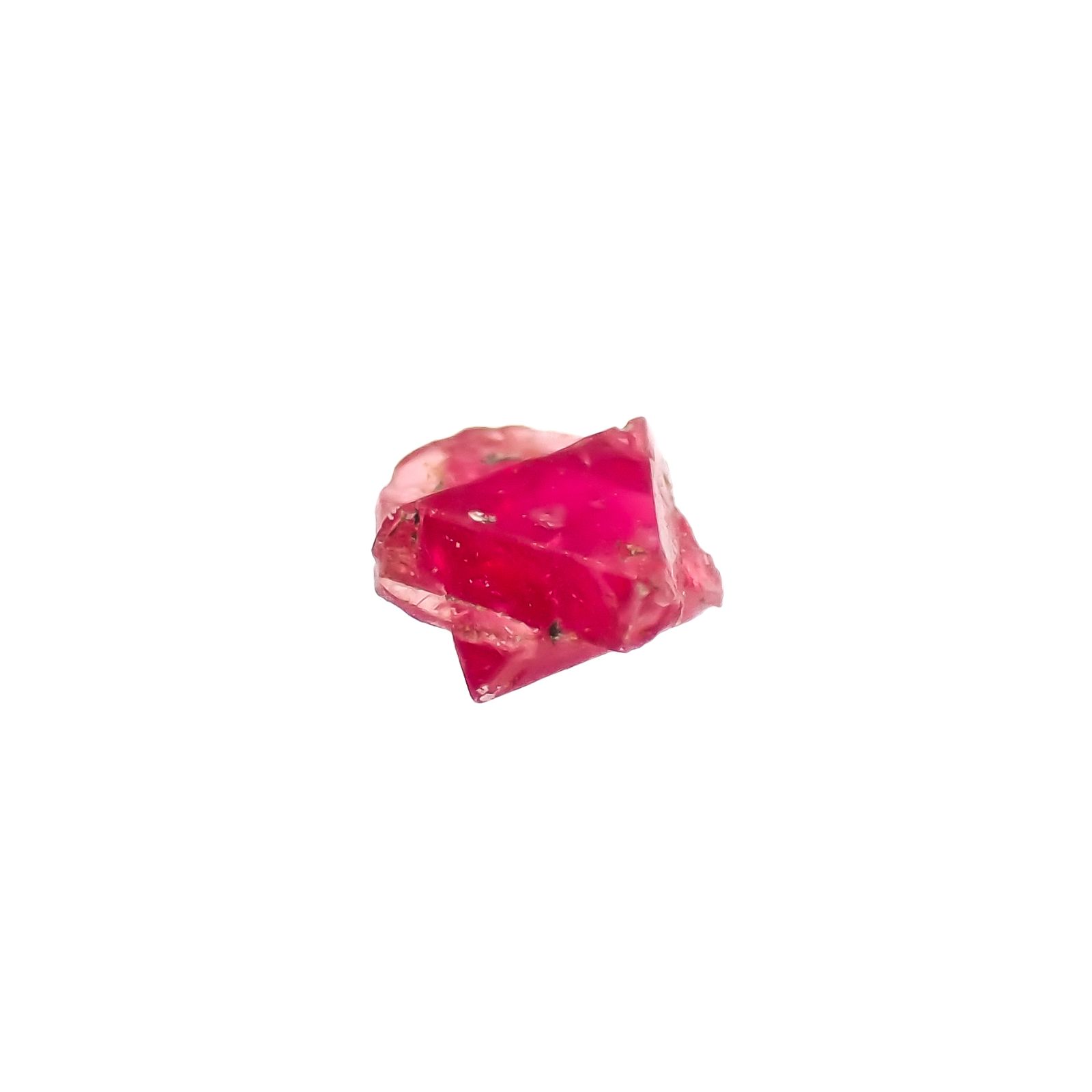 ツインクリスタルスピネル(スピネル式双晶）原石 ビルマ産 0.15ct[231124064]3.5x3.4mm前後