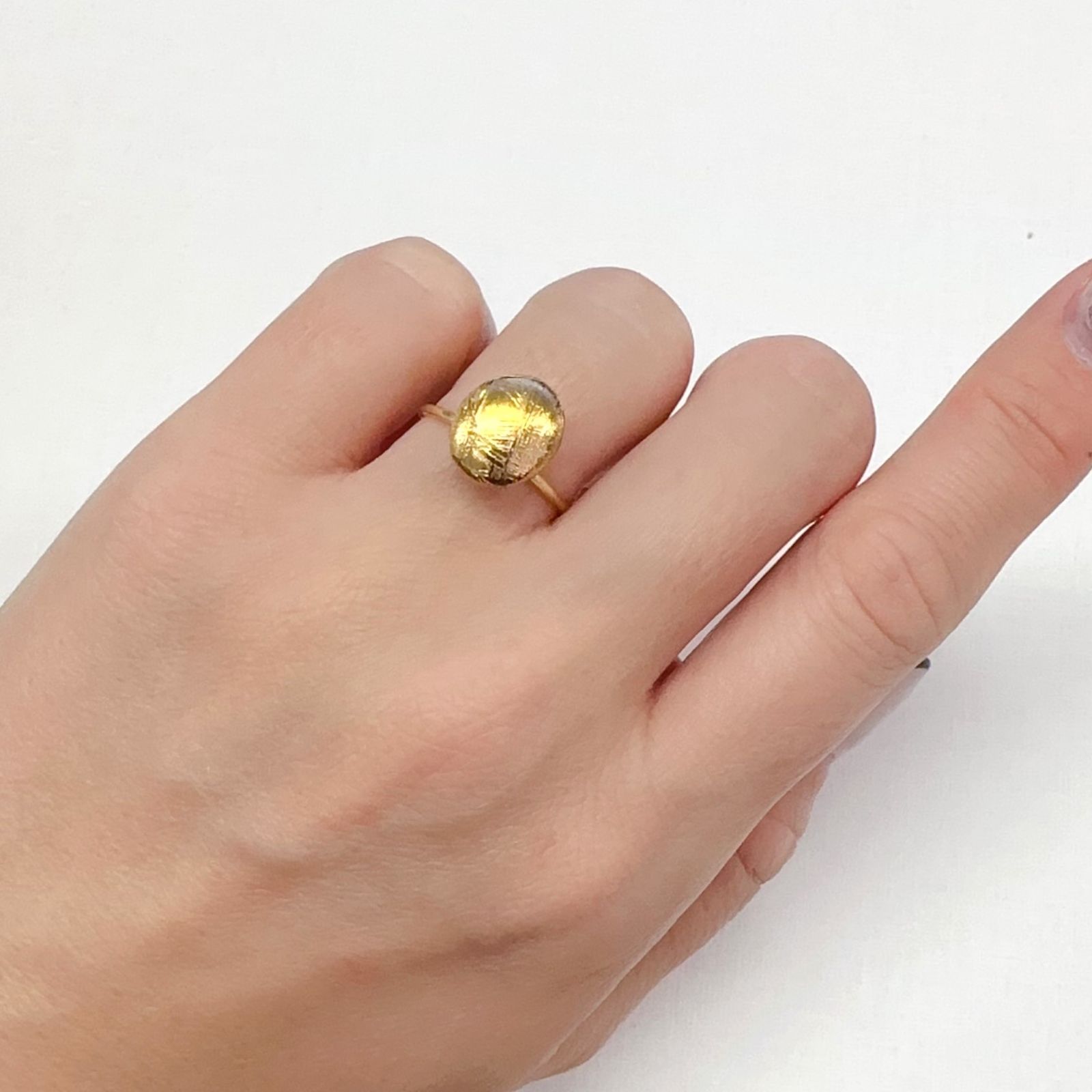 ムオニナルスタ隕石 発見地:スウェーデン 7.27ct[240125811]11.5x9.6mm前後