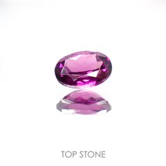 グレープガーネット(宝石名ロードライト・ガーネット)ブラジル産 1.05ct 識別済[220113898]7x5.1mm前後