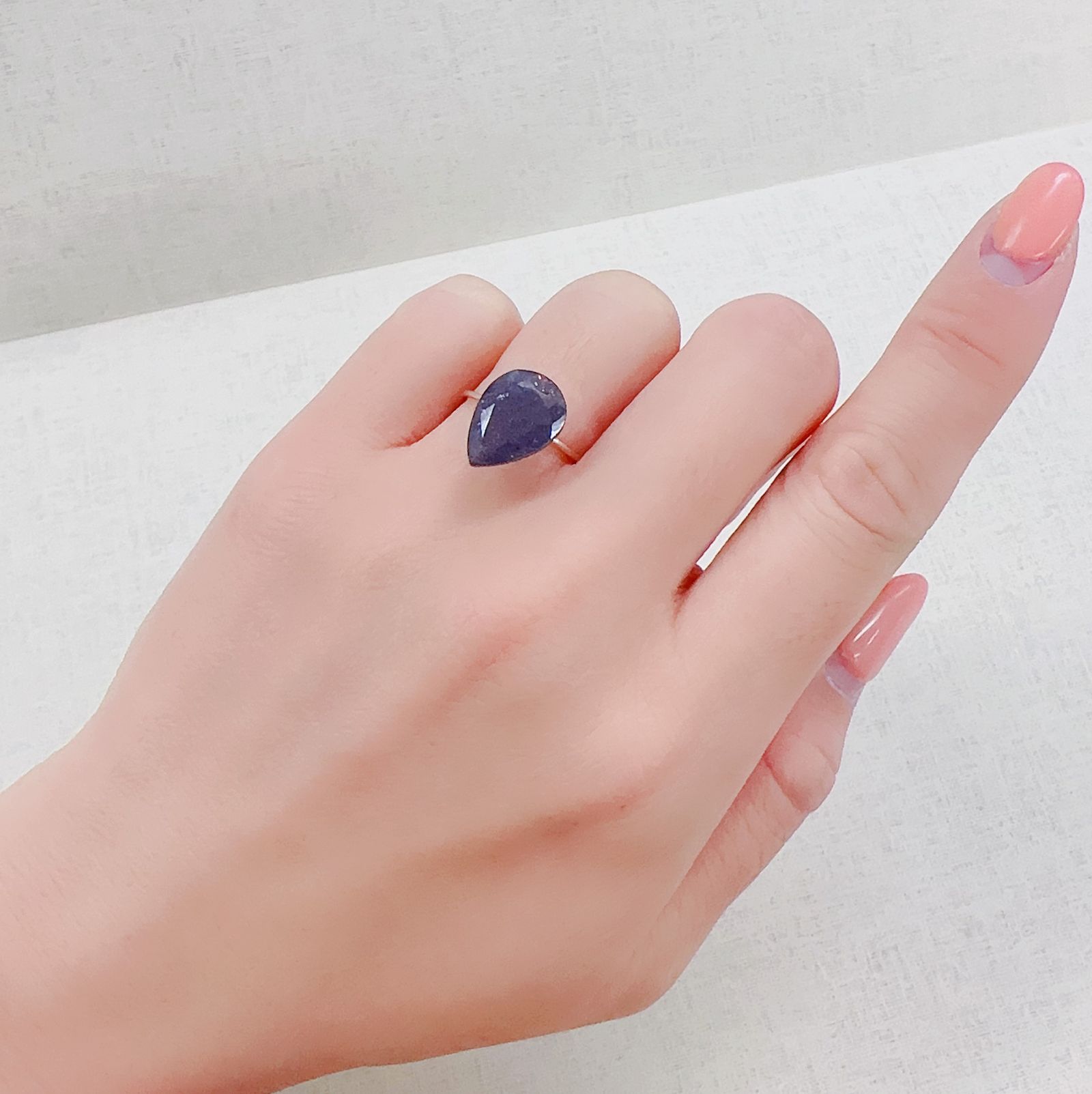 ブラッドショットアイオライト インド産 3.52ct[230321205]13.5x9.6mm前後