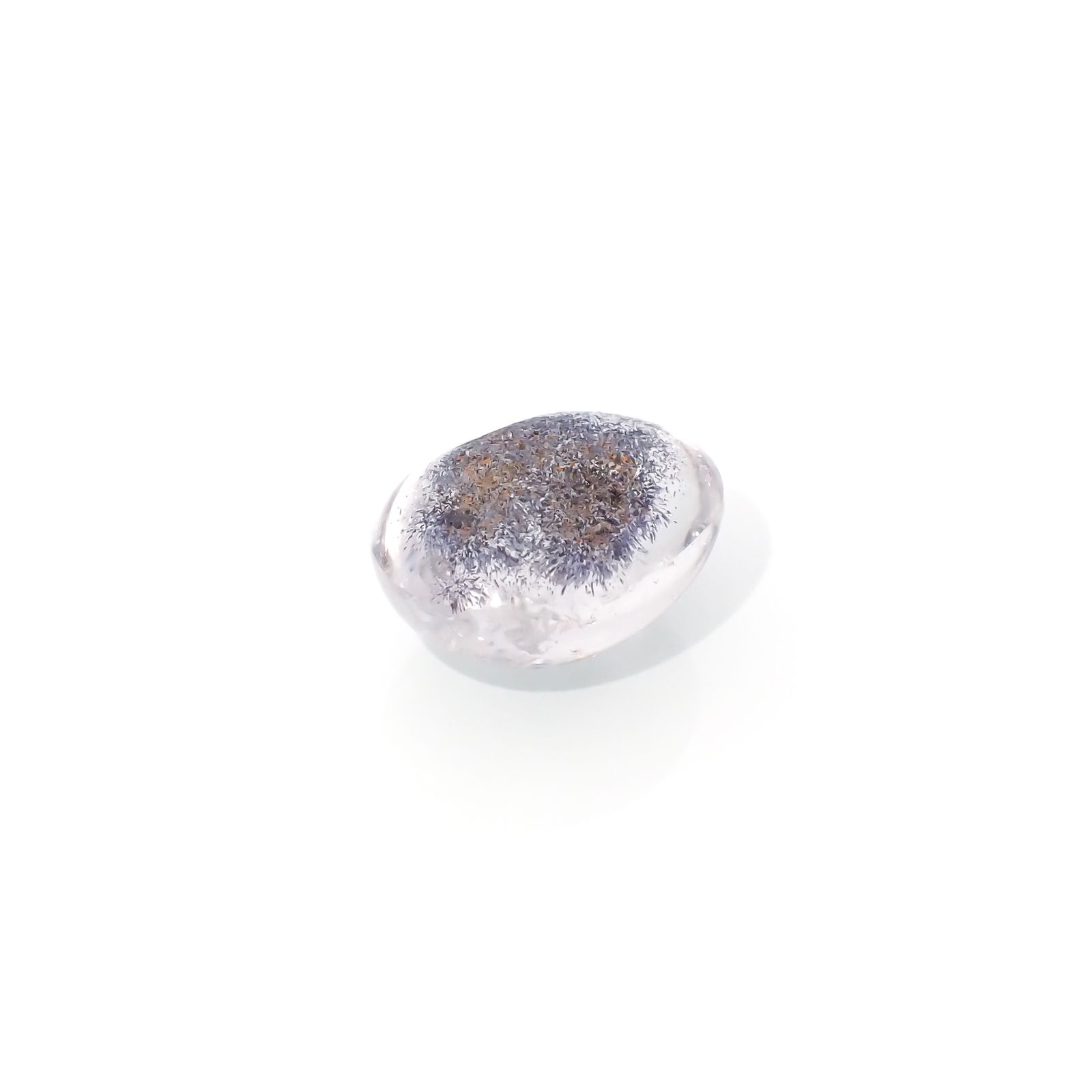デュモルチェライトインクォーツ ブラジル産 20.71ct[231023814]18.9x14.6mm前後