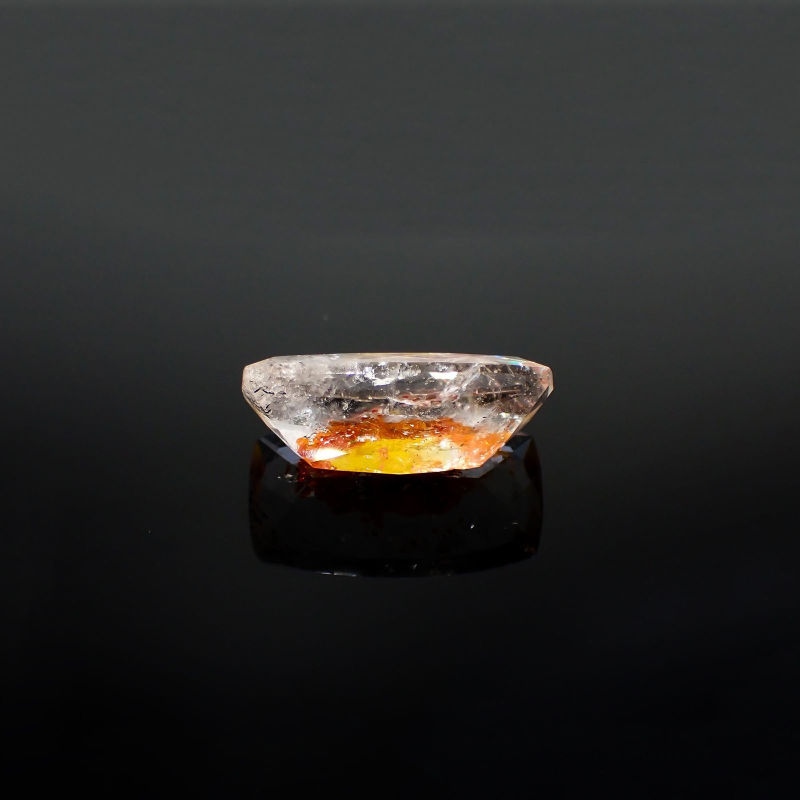オーロラクォーツ ブラジル・ミナスジェライス産 14.35ct / 22.2x12.6mm前後 [220114363]