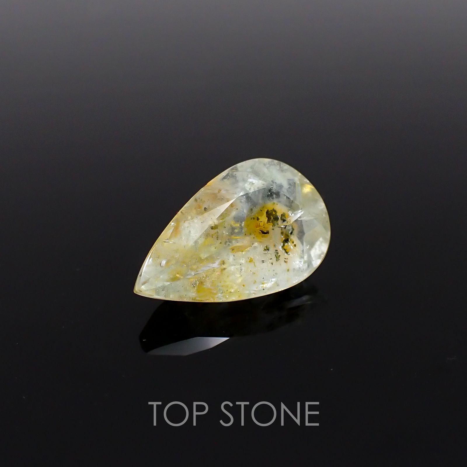 オーロラアクアマリン ブラジル産 ルース 3.42ct[210310189]13.3×8.2mm前後