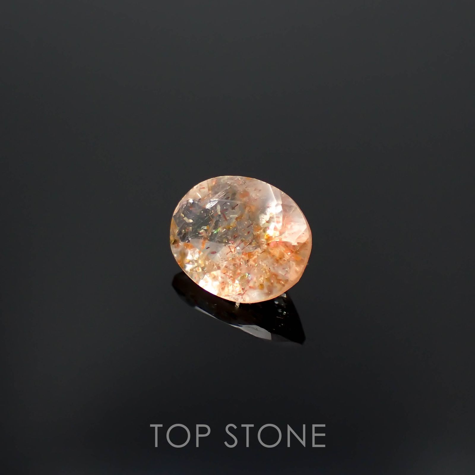 イリュージョンサンストーン タンザニア産 1.59ct[230120119]9x7.1mm前後