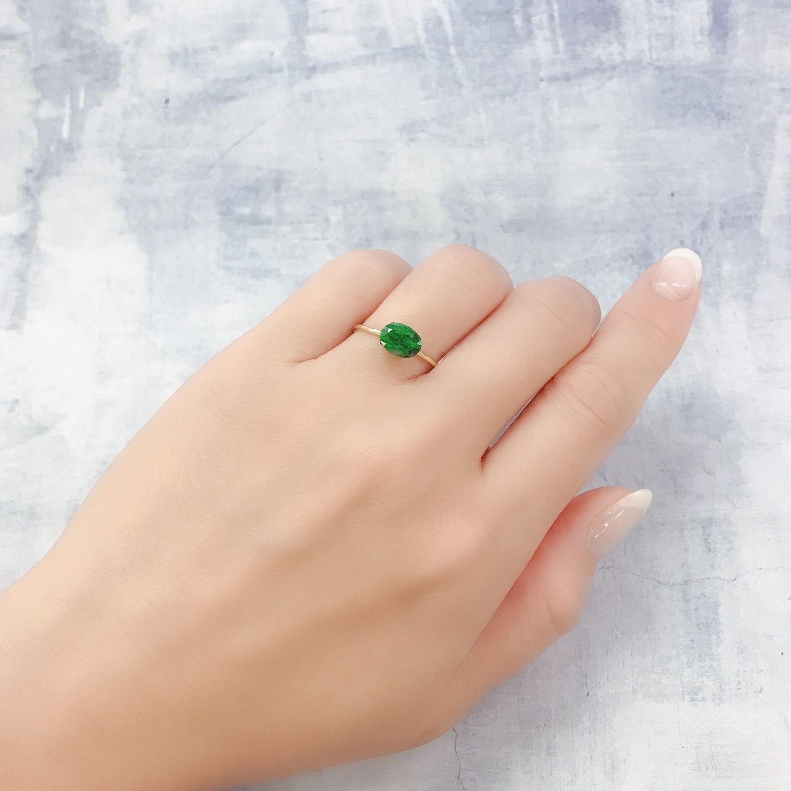 モーシッシ(宝石名マウシットシット)ビルマ産 1.11ct 識別済[220717070]7.9x5.9mm前後