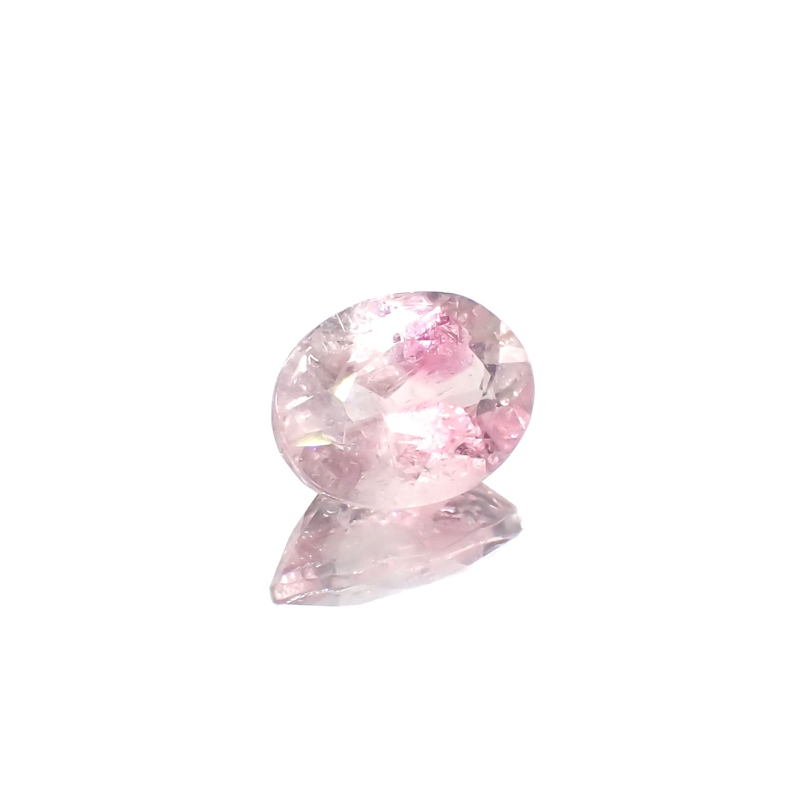 ピンククリスタルトルマリン(宝石名ピンク・トルマリン)コンゴ民主共和国産 1.17ct 識別済[230823233]8x6mm前後