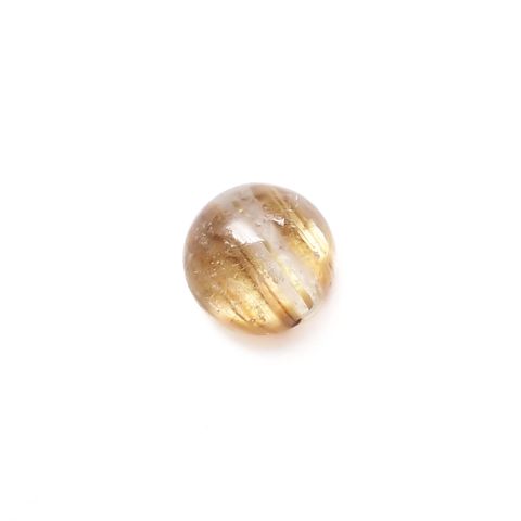 ルチルクォーツ(宝石名ルチルレイテッド・クォーツ)ブラジル産 1.37ct 識別済[231023878]6.9x6.9mm前後