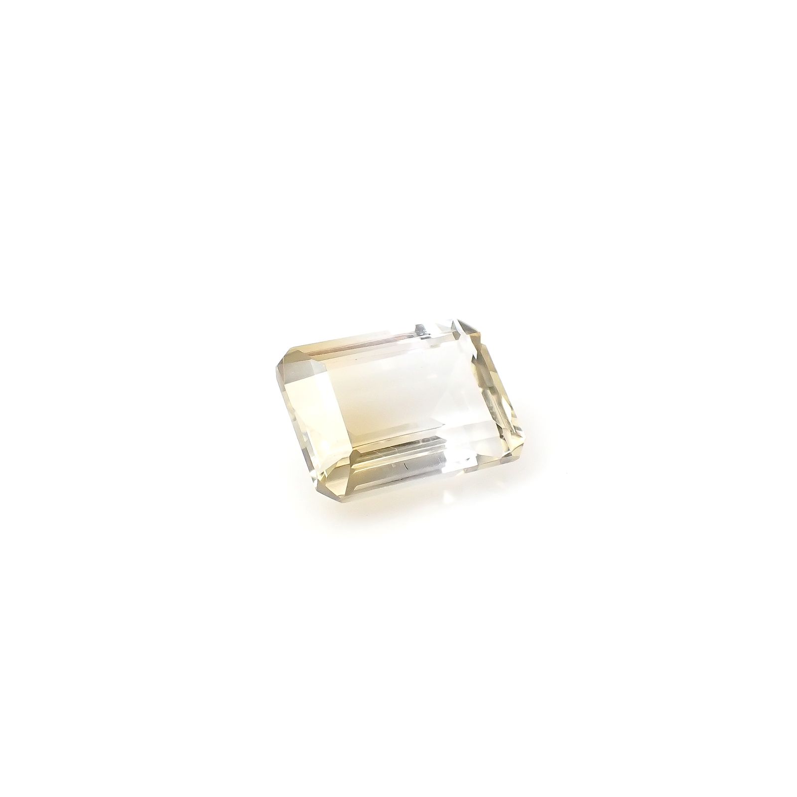 バイカラーシトリン ブラジル・ミナスジェライス州産 7.35ct[240326464]13.4x10.1mm前後