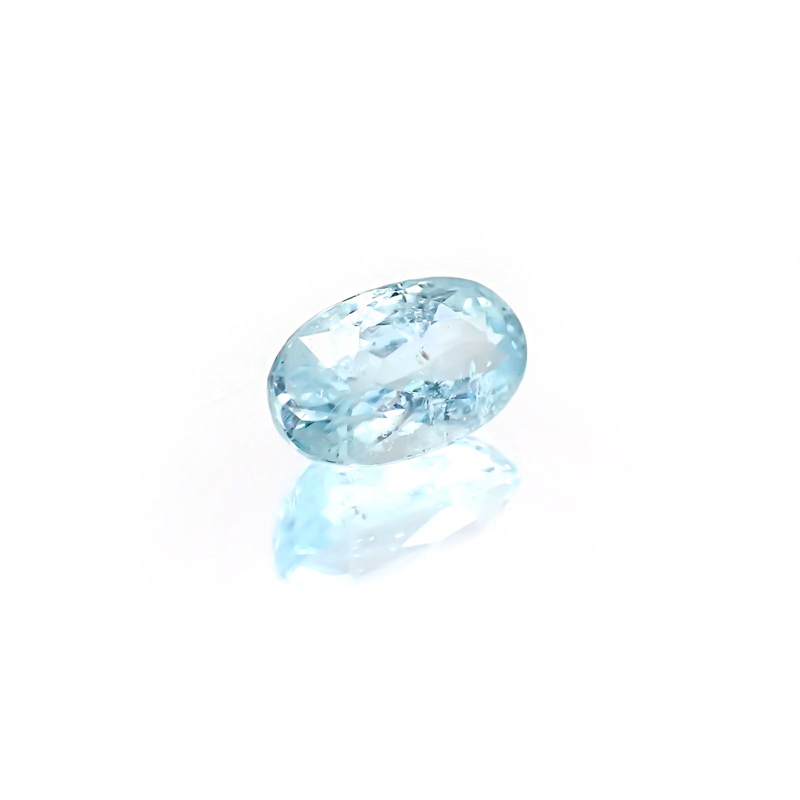 パライバトルマリン(宝石名トルマリン/別名パライバ・トルマリン) モザンビーク産 ソ付(宝貴協) 2.084ct / 9.9×5.8mm前後 [21029388]