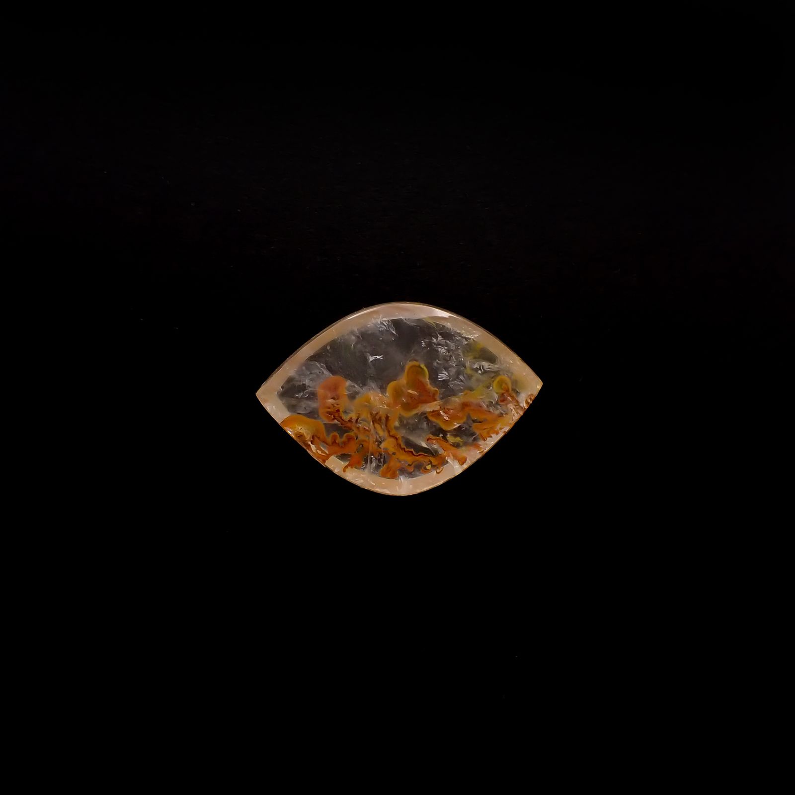 レッドデンドリチッククォーツ ブラジル産 12.42ct[231225086]22.9x15.4mm前後