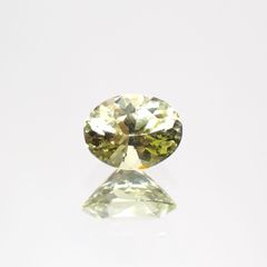 クリソベリル(宝石名クリソベリル)マダガスカル産 0.46ct 識別済[220114494]5.2x4mm前後