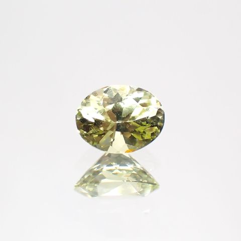 クリソベリル(宝石名クリソベリル)マダガスカル産 0.46ct 識別済[220114494]5.2x4mm前後