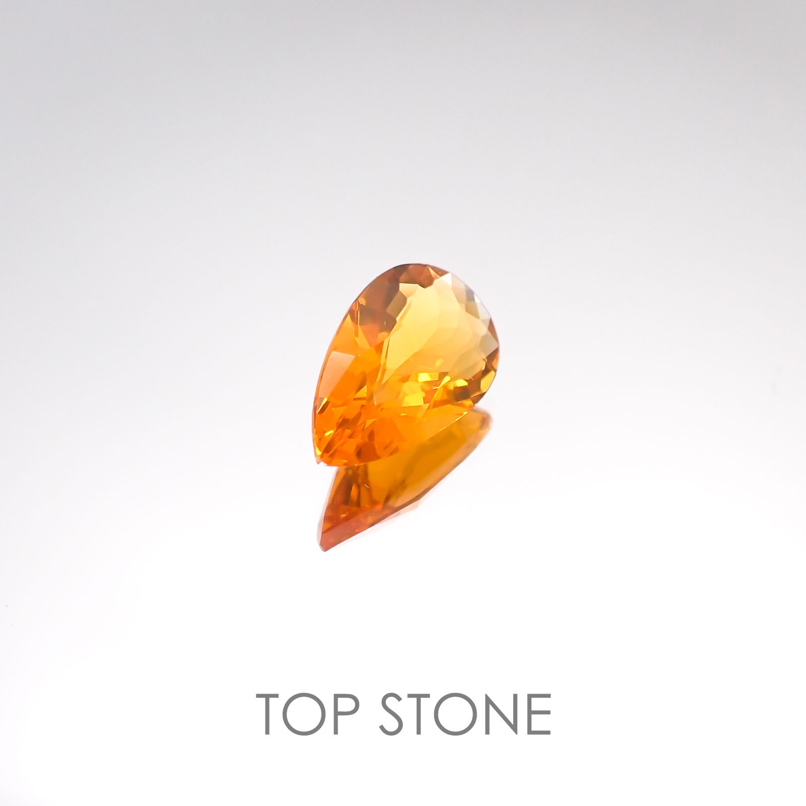 ファイヤーオパール(宝石名ファイヤー・オパール) メキシコ産 1.63ct 識別済[20117517]12.4×7.3mm前後