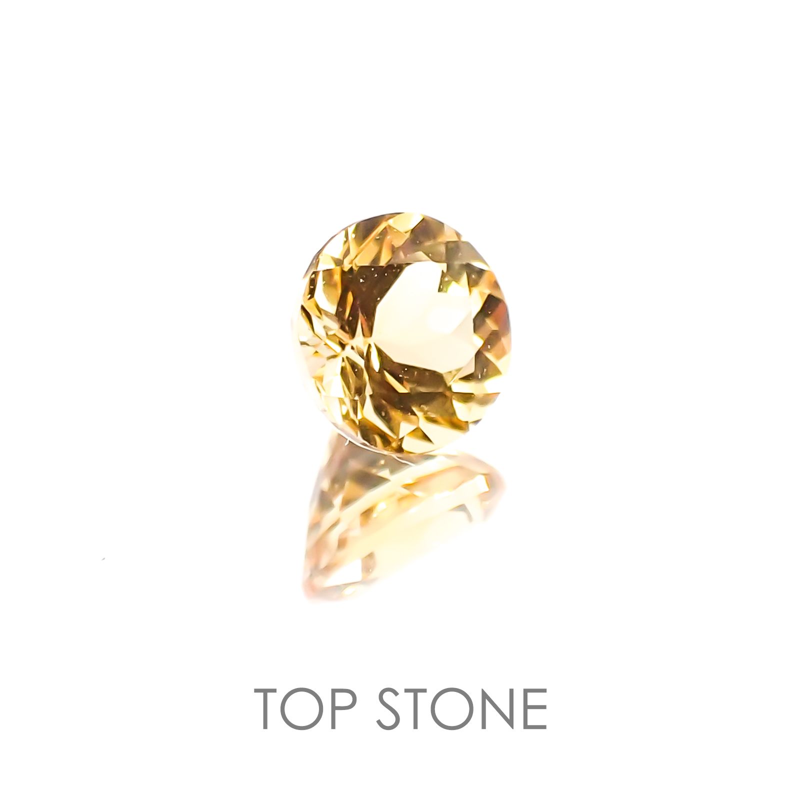 インペリアルトパーズ ブラジル産 ルース 0.41ct[20117850]4.4×4.3mm前後