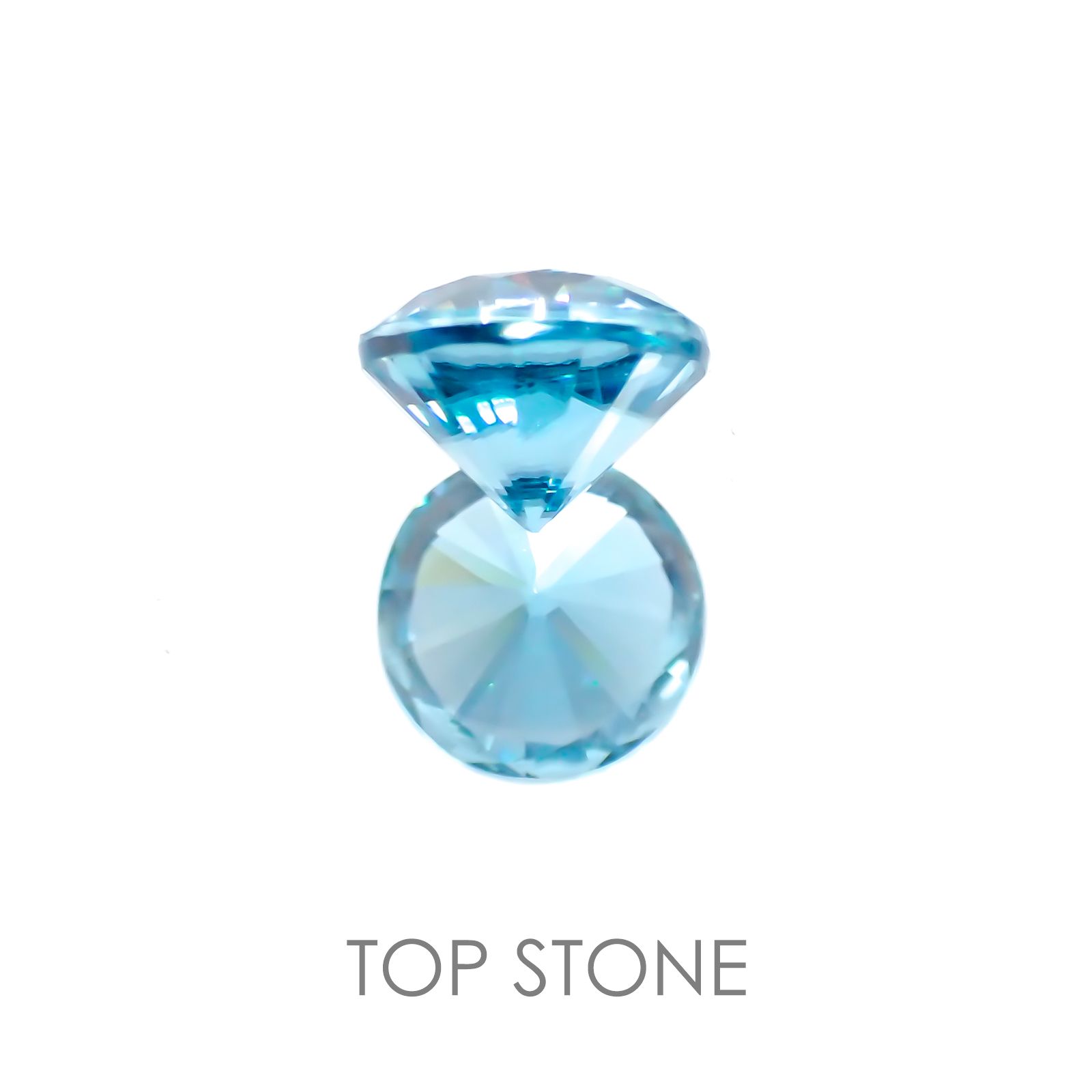 ブルージルコン(宝石名ジルコン) カンボジア産 1.20ct 識別済[21017931]5.8×5.8mm前後
