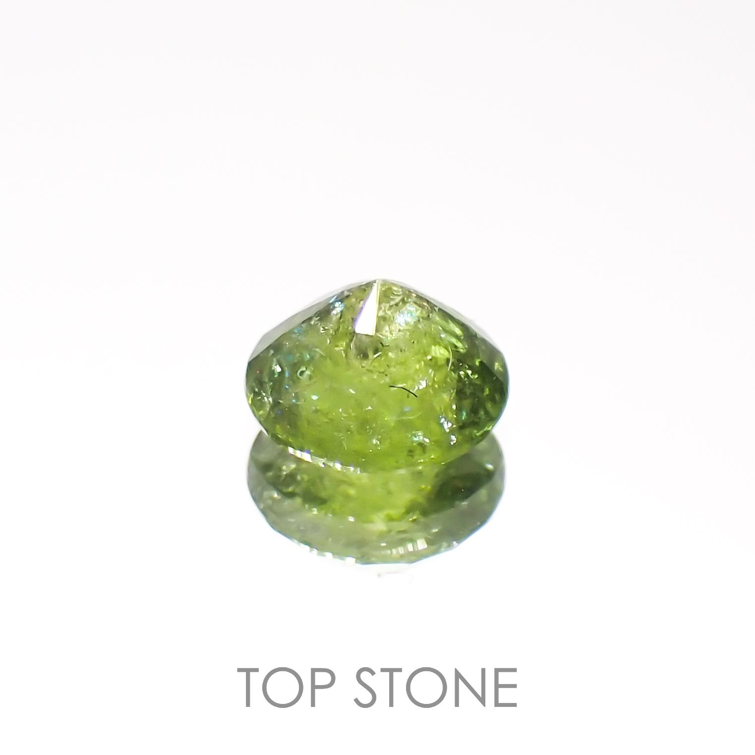 イリデッセンスクロムトルマリン(宝石名トルマリン)ケニア産 0.52ct 識別済[221119091]5.3x5.4mm前後