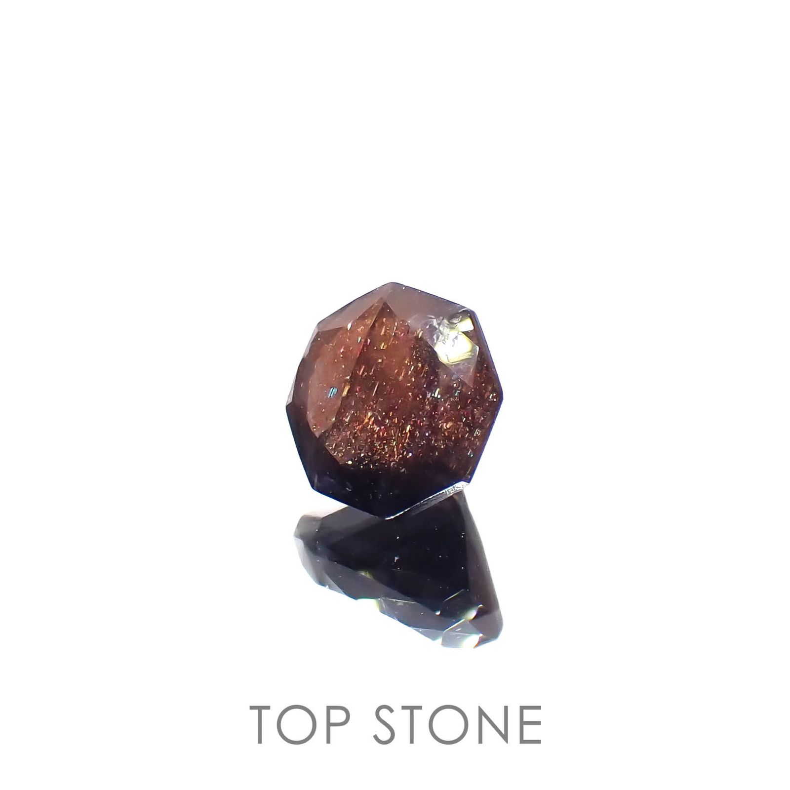 ◇オクタゴンカット◇ブラッドショットアイオライト インド産 0.99ct[230320941]6.1x6.1mm前後