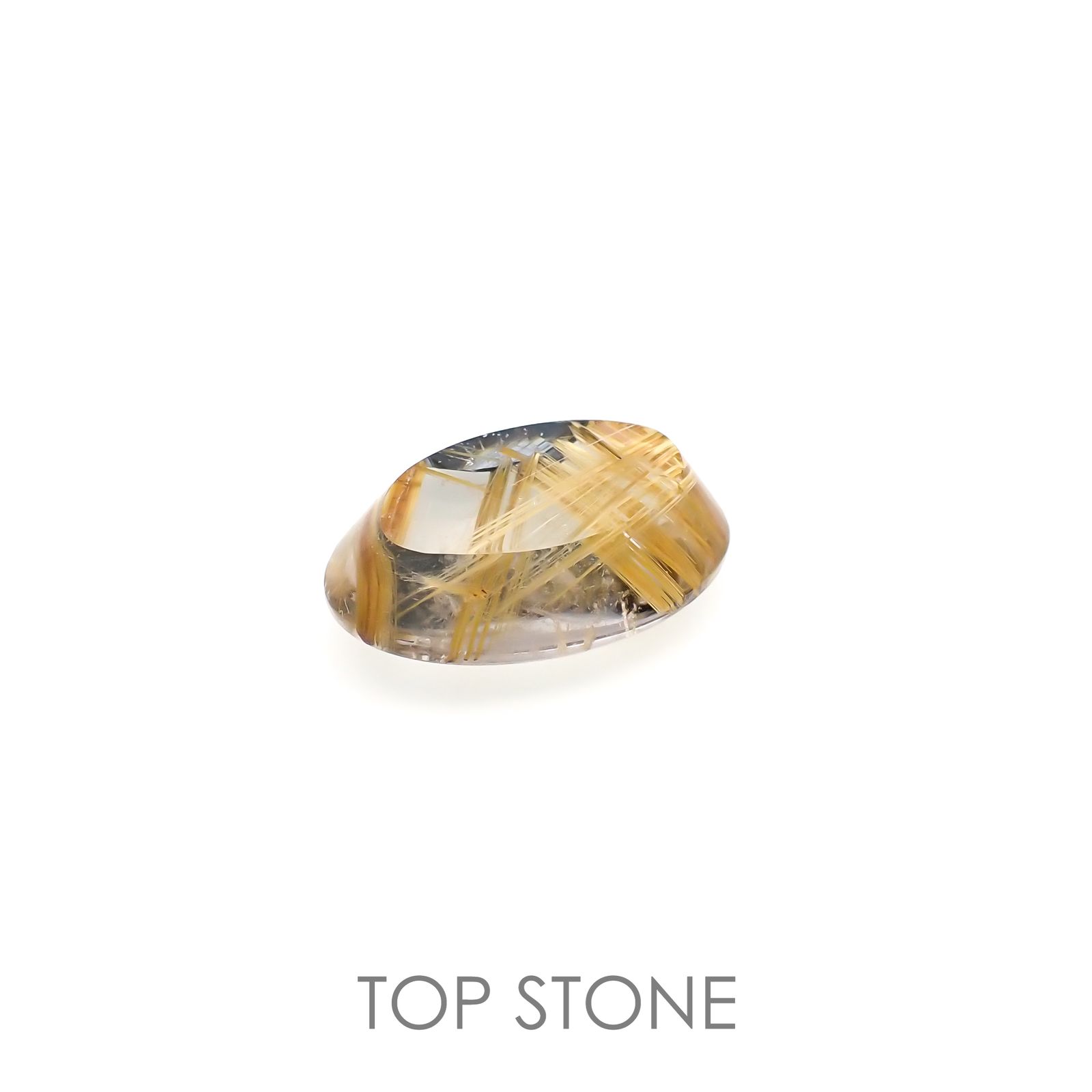 太陽ルチルクォーツ ブラジル産 13.89ct[220716730]20.6x13.9mm前後