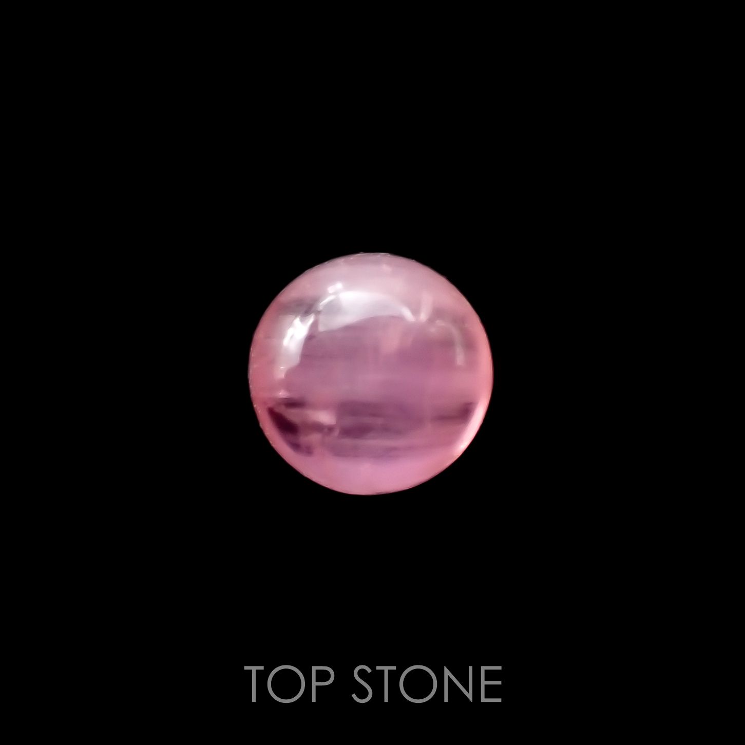 ペツォッタイトキャッツアイ(ラズベリル)(宝石名ペツォッタイト・キャッツアイ)マダガスカル産 0.375ct ソ付(彩珠)[220114353]4.2x4.2mm前後