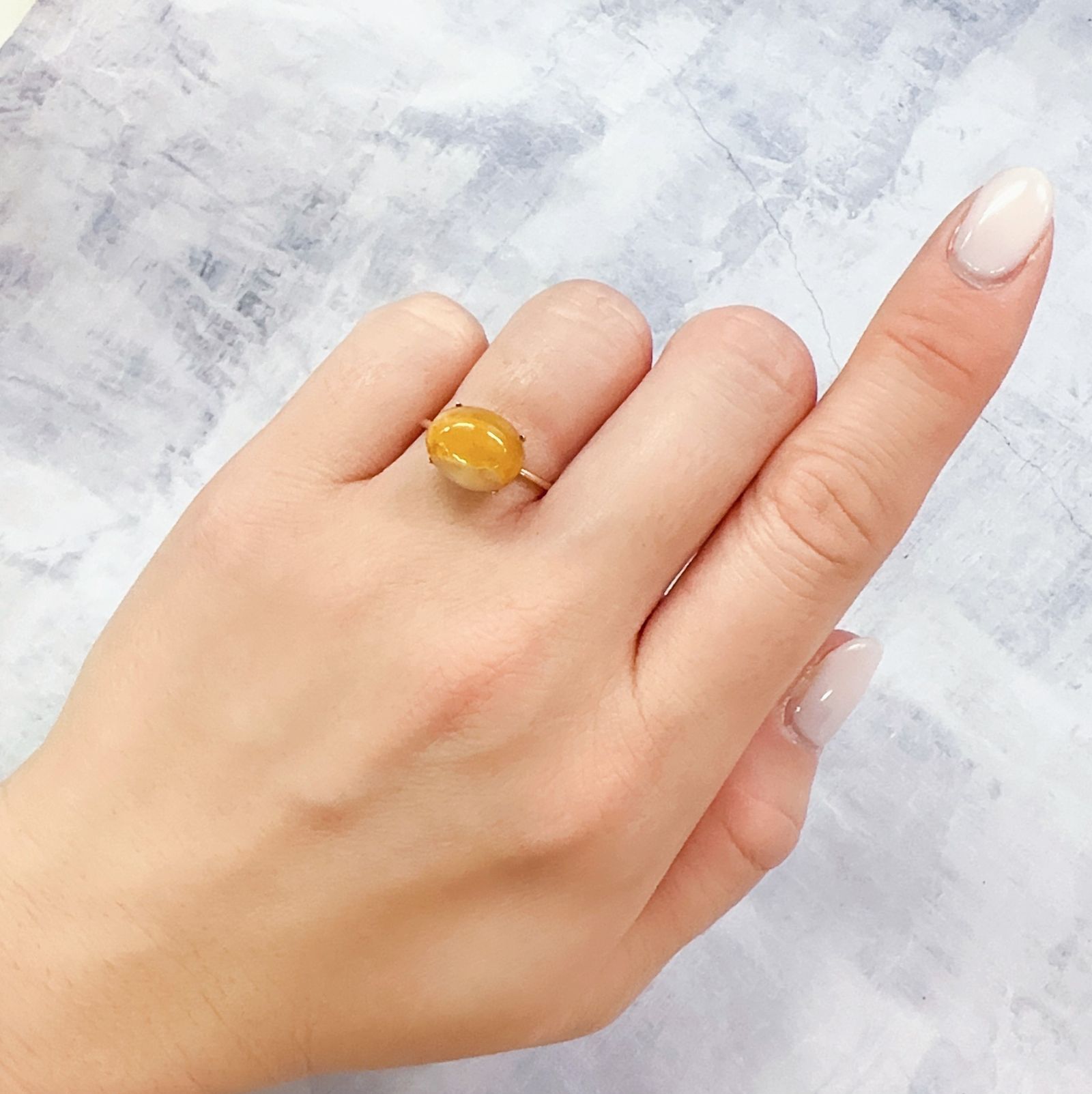 オパールキャッツアイ ブラジル・バイーア州産 3.74ct[230120059]11.4x9.1mm前後