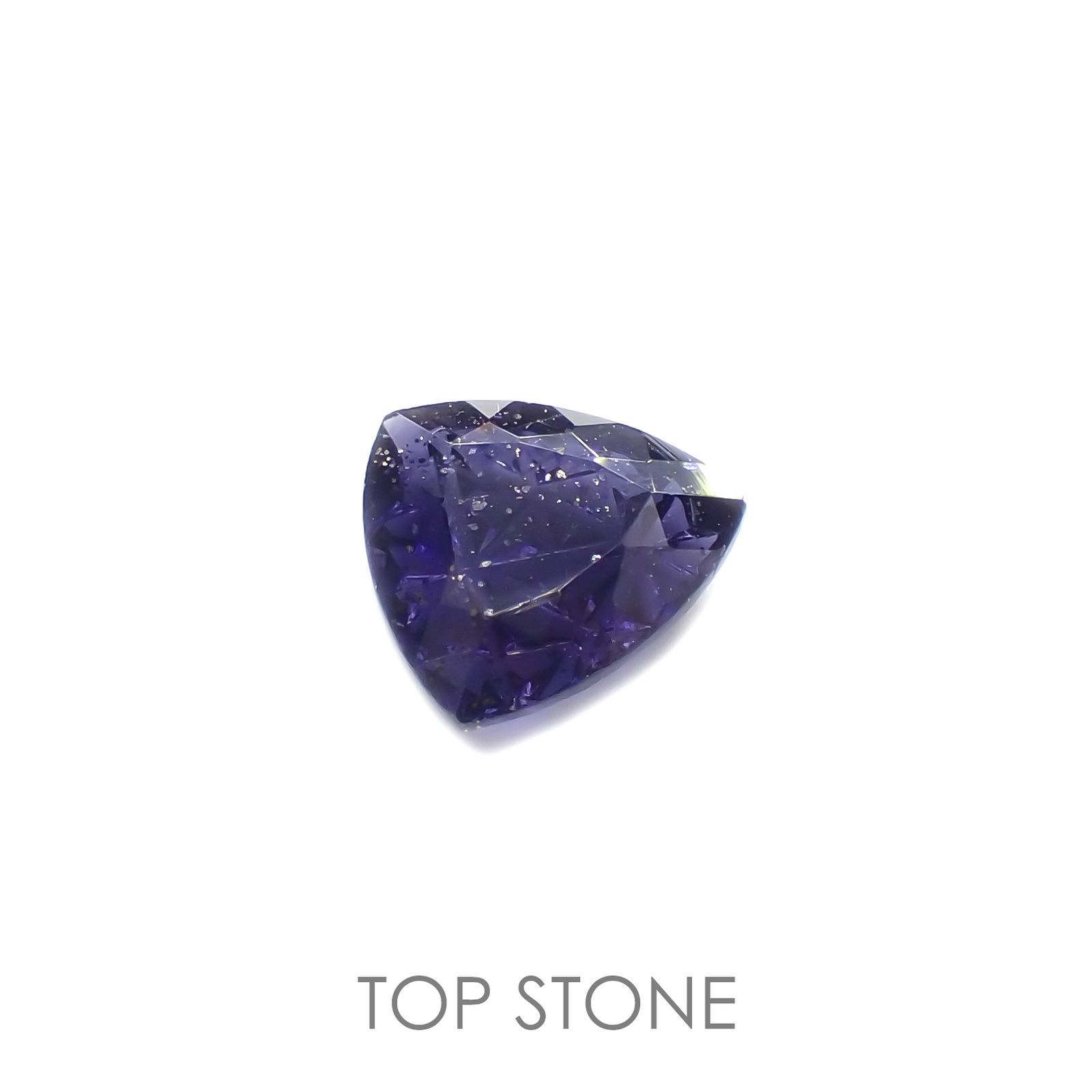 ◇甲州貴石切子Plus Three◇アイオライトサンストーン カード付き ブラジル/インド産 ルース 1.151ct[210913350]8×8.1mm前後