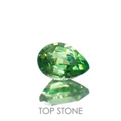 ミントガーネット(宝石名グリーン グロッシュラー・ガーネット)タンザニア産 0.24ct 識別済[230119976]4.5x3.2mm前後