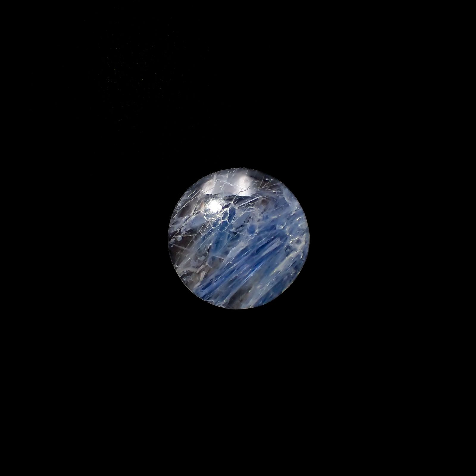 カイヤナイトインクォーツ ブラジル産 11.70ct[231023753]16.7x16.7mm前後