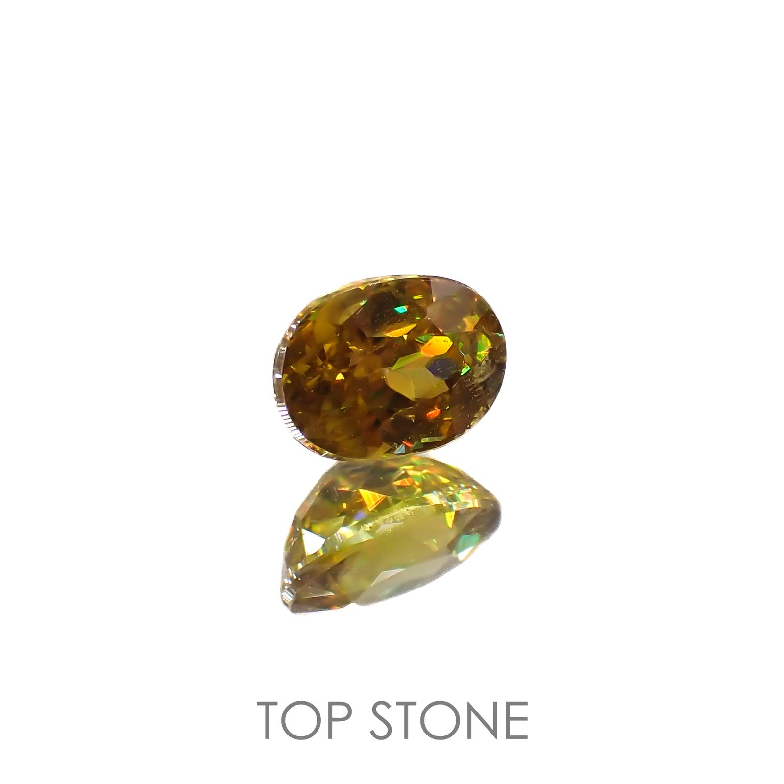ゴールデンスフェーン(宝石名スフェーン)ナミビア産 1.16ct 識別済[220616578]7x5.1mm前後