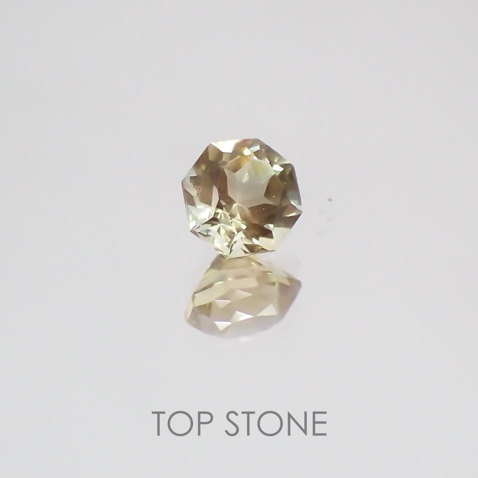 ◇オクタゴンカット◇オレゴンサンストーンSA  アメリカ産 ルース 0.31ct[210210042]4×4mm前後