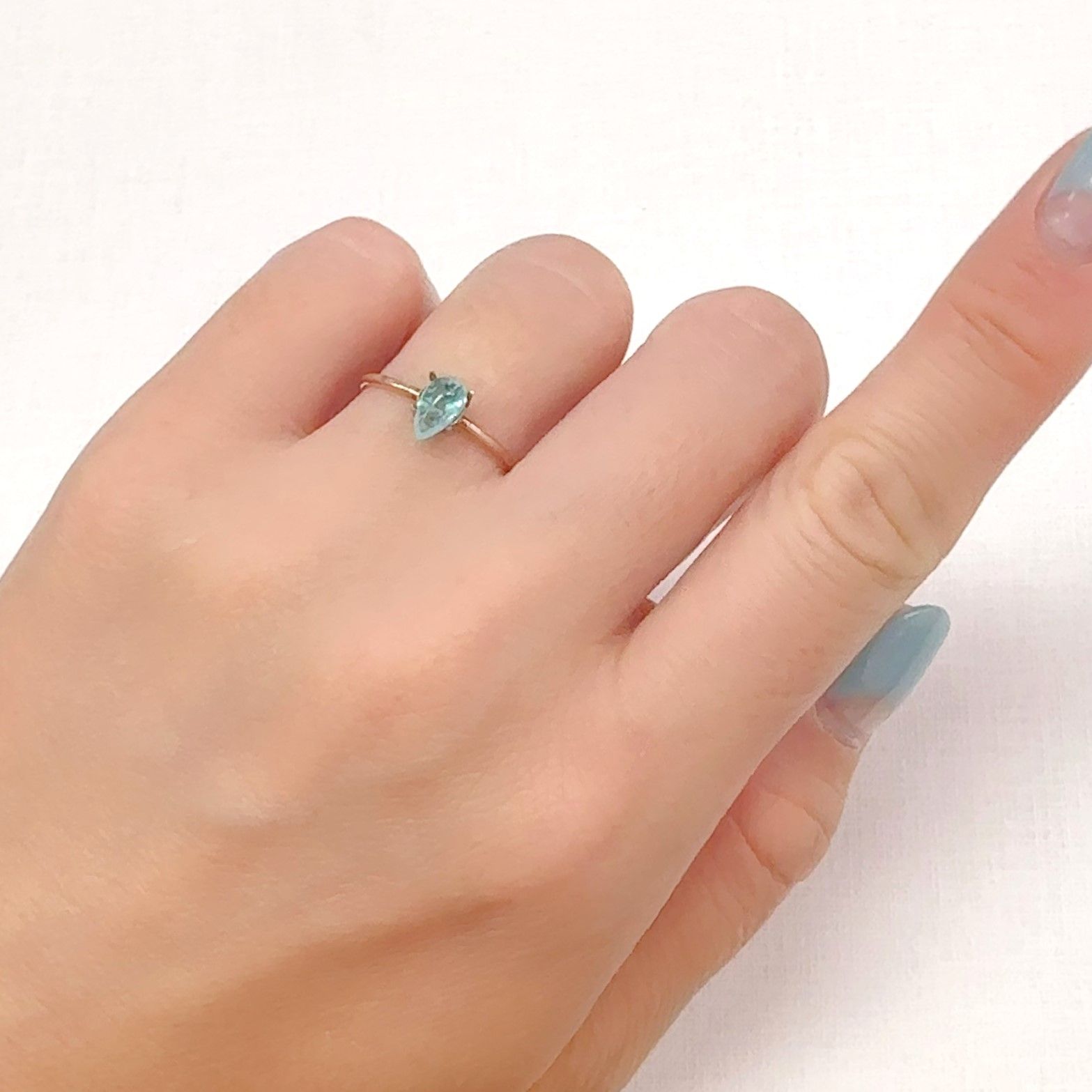 パライバトルマリン ブラジル・キントス鉱山産 0.55ct[240928725]7x4mm前後