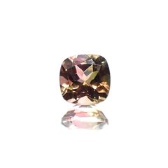 パーティカラートルマリン(宝石名パーティカラード・トルマリン) コンゴ民主共和国産 1.079ct ソ付(彩珠)[211013610]6.1×6.1mm前後