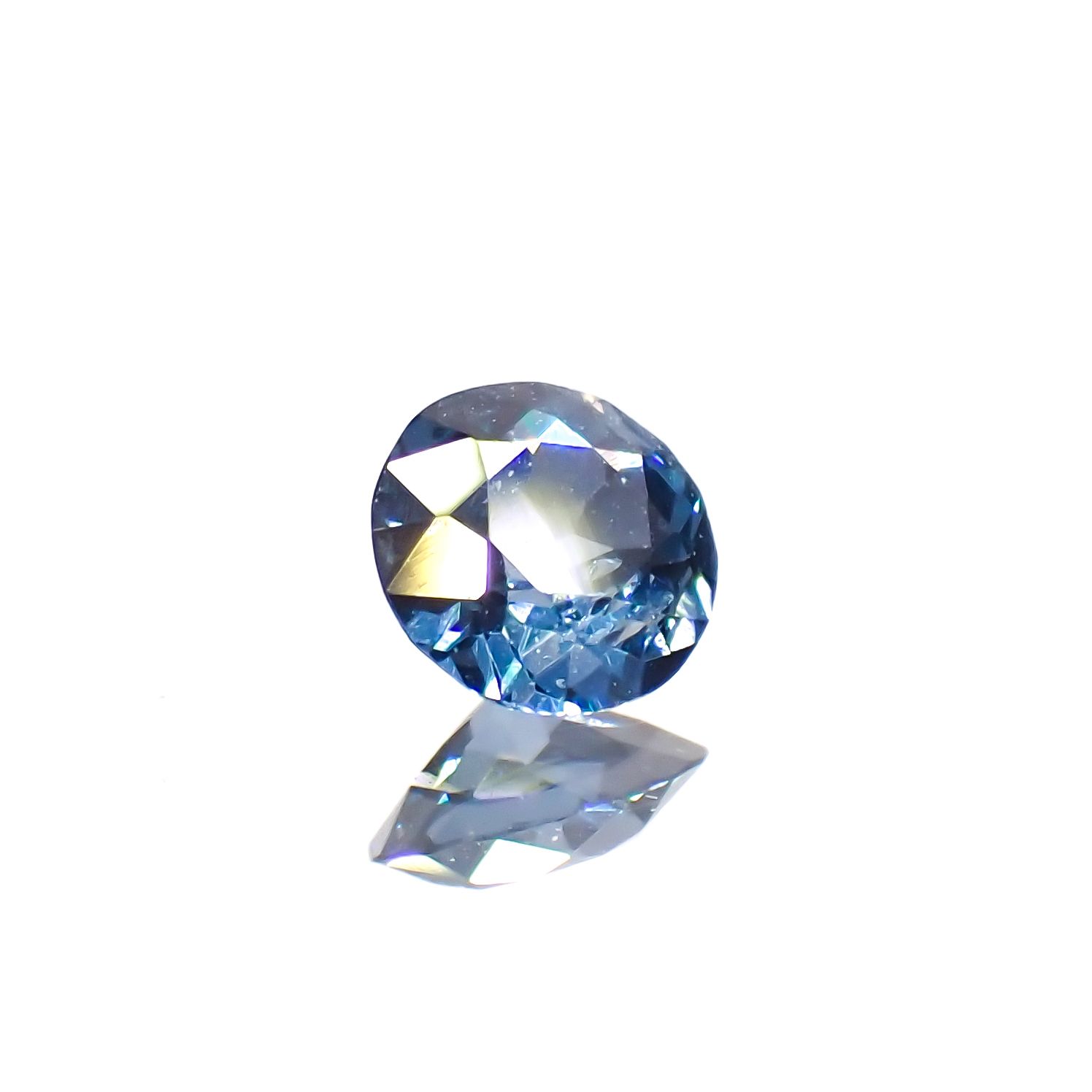 コバルトブルースピネル(宝石名ブルー・スピネル)タンザニア産 0.150ct ソ付(日独)[230622544]3.49x3.57mm前後